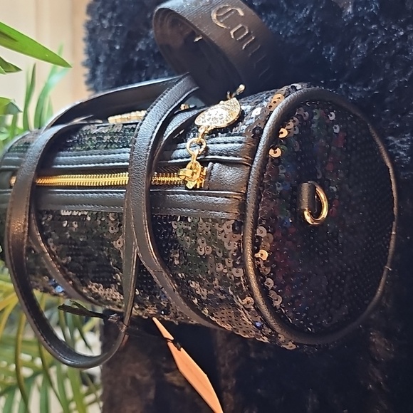 Juicy Couture Black Sequin Barrel Bag - Picture 3 of 8